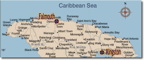 jamaica falmouth map